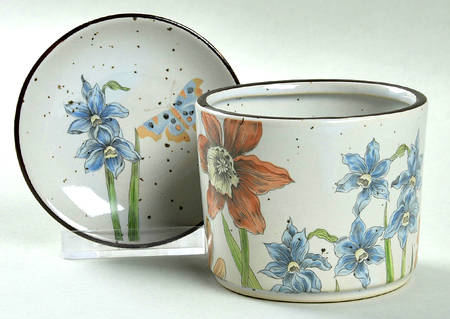 Daffodil 2" Flower Pot & Underplate