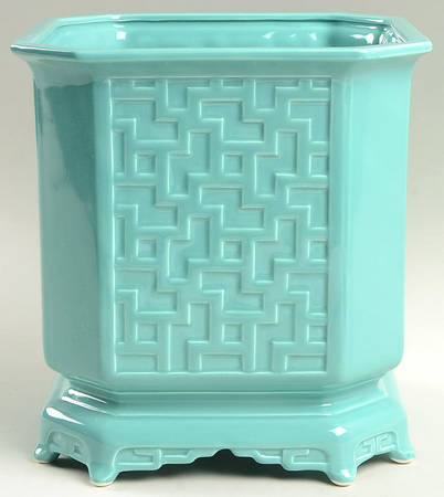 Chinese Square 8" Cachepot