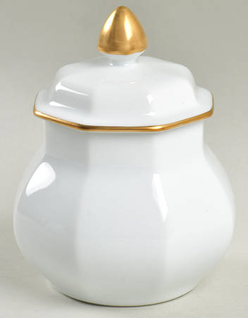 Etoile Blanche (White) Sugar Bowl & Lid