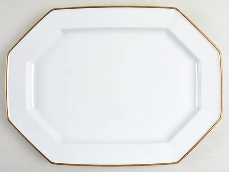 Etoile Blanche (White) 14" Oval Serving Platter