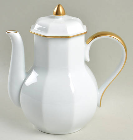 Etoile Blanche (White) Coffee Pot & Lid
