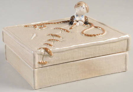 Darned Cigarette Box & Lid