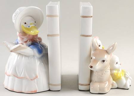 Mother Goose China Bookend - Set of 2