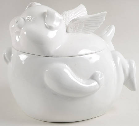 Cupig Cookie Jar & Lid