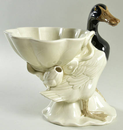 Mandarin Duck Figural Compote