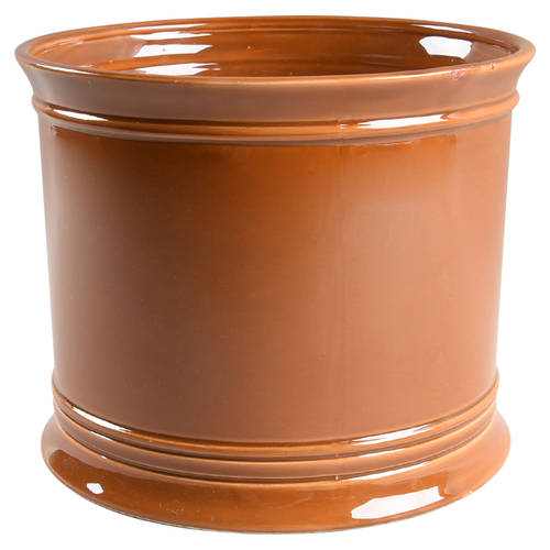 Total Color Brown (Round) 8" Cachepot
