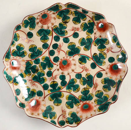 Chrysanthemum Arabesque Scalloped Luncheon Plate