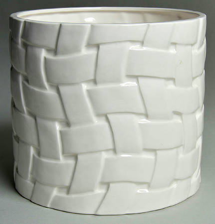 Ribbon Weave 7" Planter