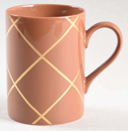 Windowpane (Gold Stripes on Sandalwood) Mug