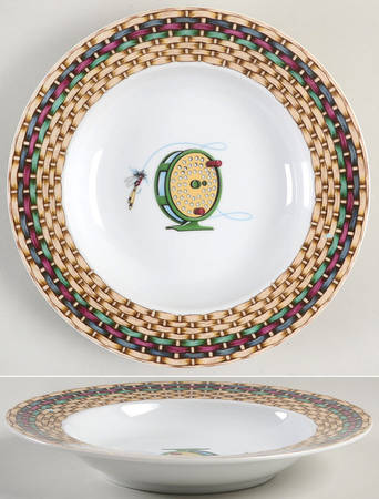 Fish Tales Large Rim Soup Bowl