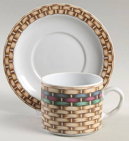 Fish Tales Flat Cup & Saucer Set