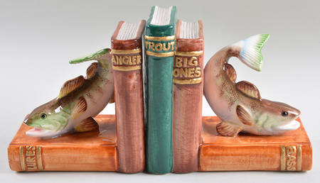 Fish Tales China Bookend - Set of 2