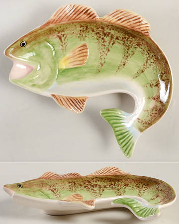 Fish Tales Spoon Rest/Holder (Holds 1 Spoon)