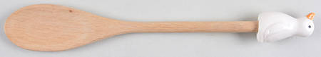 Gladys Duck Salad Serving Spoon with Wood Handle
