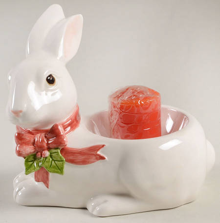 Christmas Rabbit Votive Candleholder