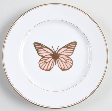 Golden Butterfly Salad Plate