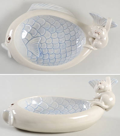 Cat-Fish Small Pet Bowl