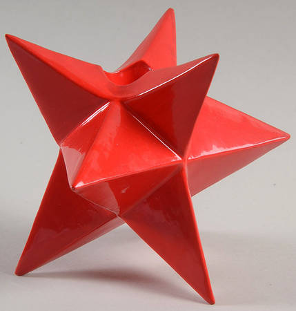 Christmas Star Figural Candlestick