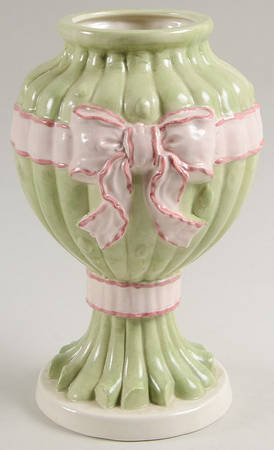 Asparagus and Ribbon Footed Urn No Lid