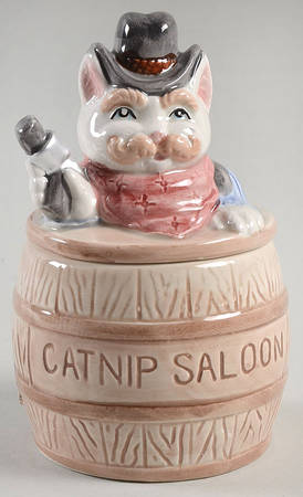Cowboy Cats Sugar Bowl & Lid