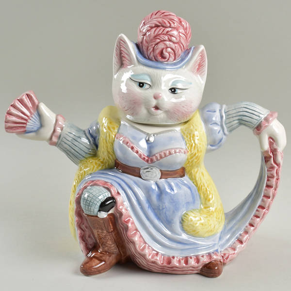 Cowboy Cats Teapot & Lid