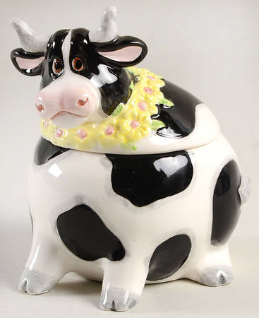 Daisy Cow Sugar Bowl & Lid