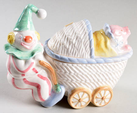 Circus Figural Box & Lid