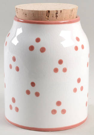 Village Fair Red 7" Storage Jar & Lid