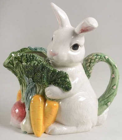 Garden Rabbit 40 Oz Figural Pitcher