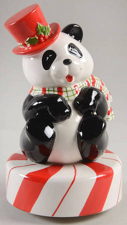 Christmas Panda Music Box