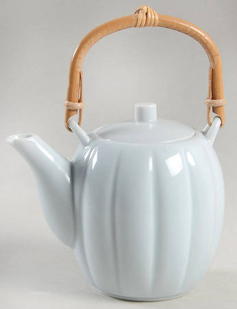 Chrysanthemum (Celacon Blue) Mini Teapot & Lid