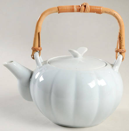 Chrysanthemum (Celacon Blue) Small Teapot No Lid