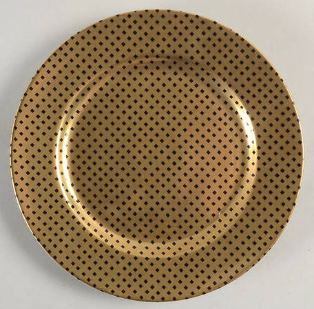 Foulard (Black Diamonds on Gold) by Fitz &amp; Floyd