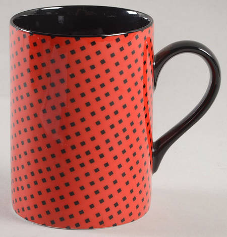 Foulard (Black Diamonds on Red) Mug