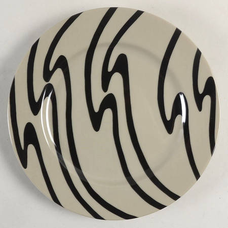 Rive Gauche (Black on Greige) by Fitz &amp; Floyd