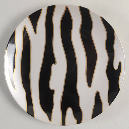 Nuages Nocturnes (Black on Satin Silver) by Fitz &amp; Floyd