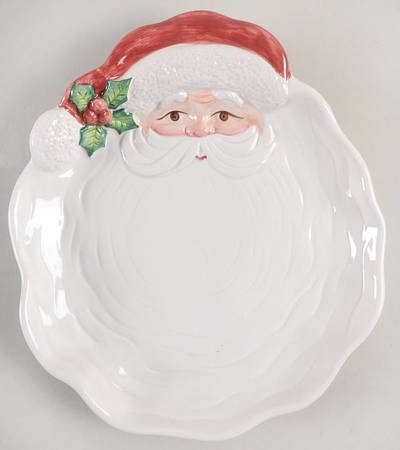 Holiday Holly Santa by Fitz &amp; Floyd