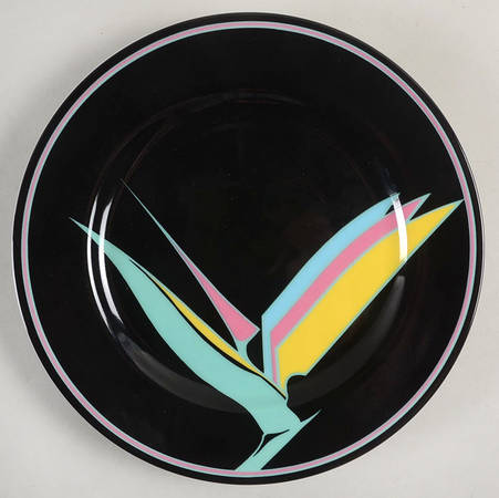 Oiseau de Paradis (Yellow and Turquise) by Fitz &amp; Floyd