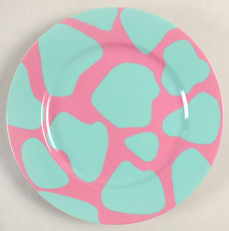 Collage (Turquoise Spots on Raspberry) by Fitz &amp; Floyd