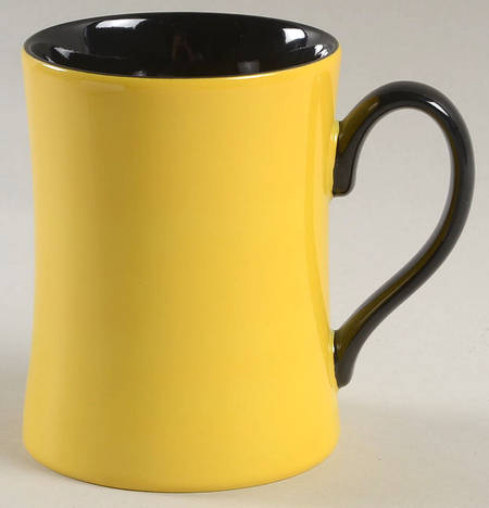 Total Color Spectrum Two Tone Yellow and Black by Fitz &amp; Floyd
