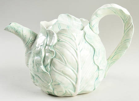Vegetable Harvest Cabbage Teapot & Lid