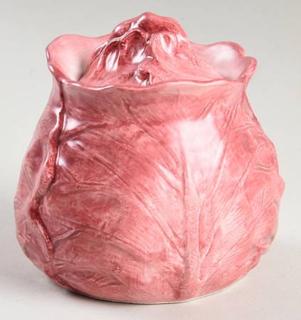 Vegetable Harvest Cabbage Sugar Bowl & Lid