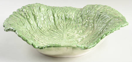 Vegetable Harvest Cabbage 12" Round Vegetable Bowl
