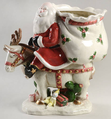 Southwest Santa Cookie Jar No Lid