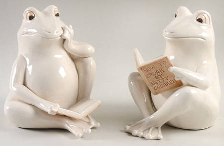 Frog China Bookend - Set of 2