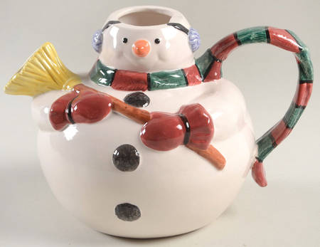 Yule Snowman Teapot No Lid