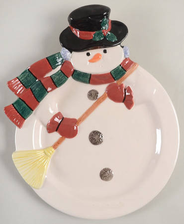 Yule Snowman Canape Tray