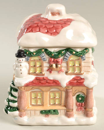 Hometown Christmas Sugar Bowl & Lid