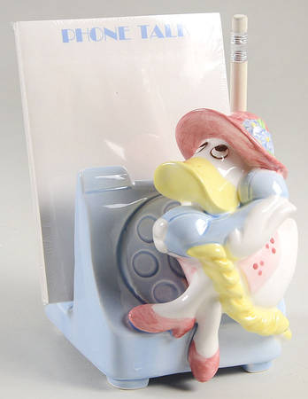 Dolly Duck Figural Note & Pen Holder