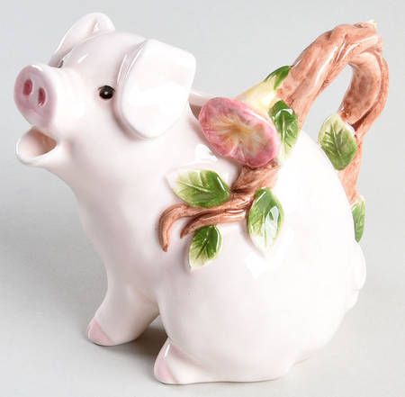 Pigs and Petunias Creamer